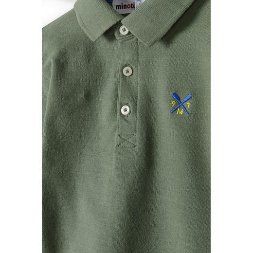 Zielona bluzka polo z krótkim rękawem dla chłopca Minoti 116/122 5.10.15