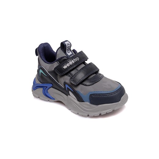 Sportowe buty chłopięce szare moro na rzep Weestep ze sklepu 5.10.15 w kategorii Buty sportowe dziecięce - zdjęcie 169689280