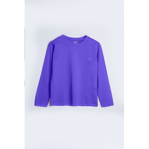 Bluzka z wysokiej jakości dzianiny fioletowa - Limited Edition ze sklepu 5.10.15 w kategorii Bluzki dziewczęce - zdjęcie 169689400