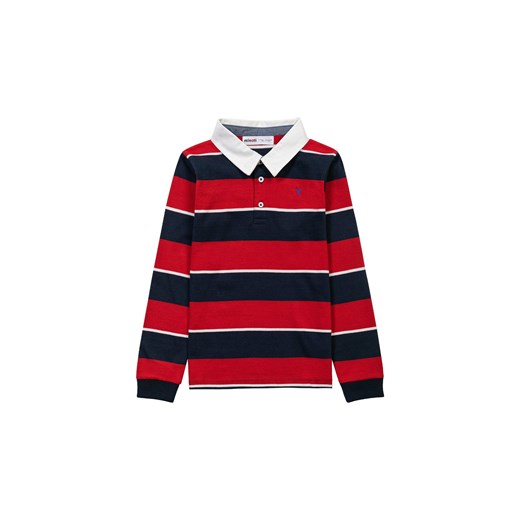 Bluzka chłopięca polo z długim rękawem w paski ze sklepu 5.10.15 w kategorii T-shirty chłopięce - zdjęcie 169689474