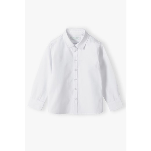 Biała koszula elagancka dla chłopca z długim rękawem ze sklepu 5.10.15 w kategorii Koszule chłopięce - zdjęcie 169689532