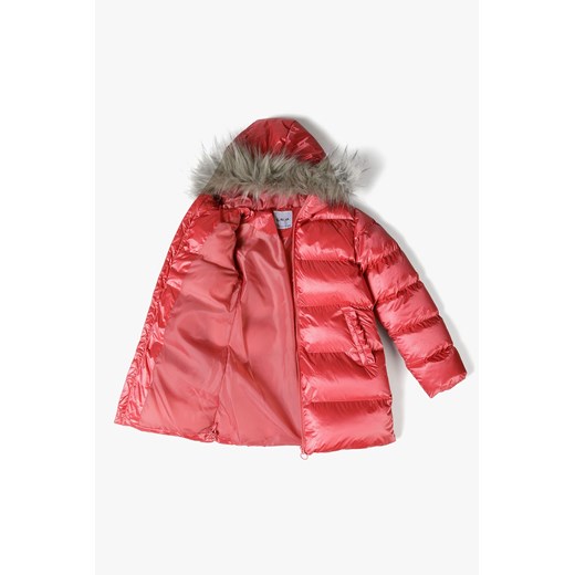 Pikowana kurtka dla dziewczynki - różowa 5.10.15. 134 okazja 5.10.15