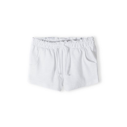 Białe szorty bawełniane dla dziewczynki ze sklepu 5.10.15 w kategorii Spodenki dziewczęce - zdjęcie 169689631