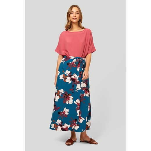 Długa wiskozowa spódnica damska w kwiaty Greenpoint 44 okazyjna cena 5.10.15