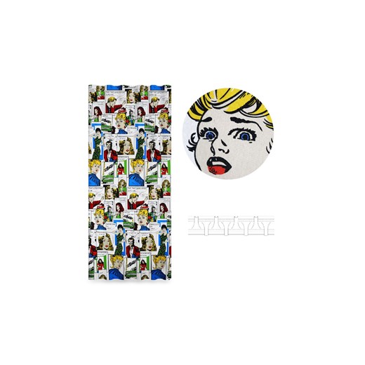 Zasłona Dekoracyjna Komiks Multikolor 135x250 cm ze sklepu 5.10.15 w kategorii Tekstylia dziecięce - zdjęcie 169690044