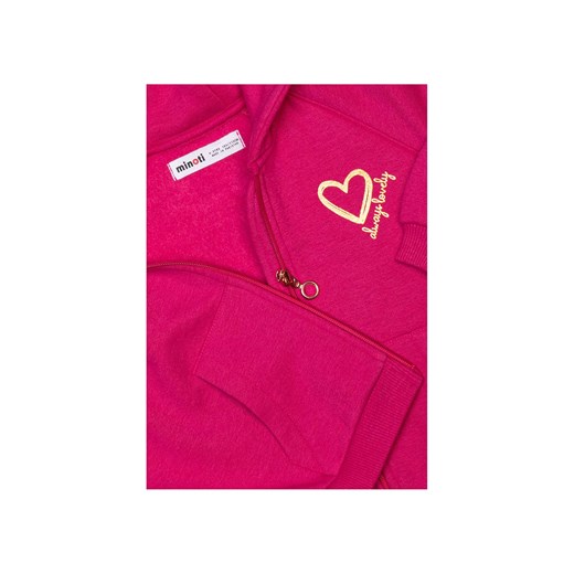 Różowa bluza dla dziewczynki z kapturem Minoti 158/164 5.10.15