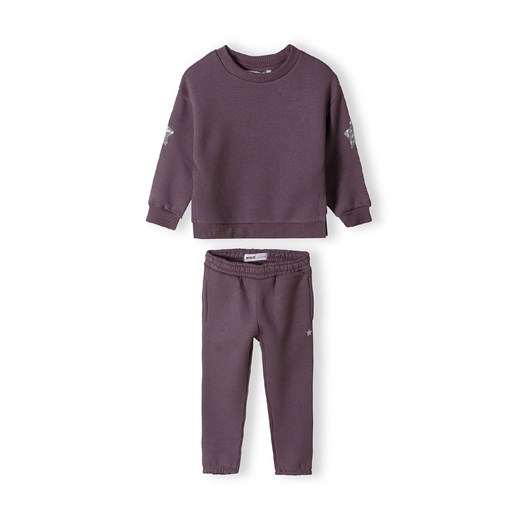Fioletowy komplet dresowy- bluza z gwiazdkami i spodnie dresowe ze sklepu 5.10.15 w kategorii Dresy chłopięce - zdjęcie 169690144