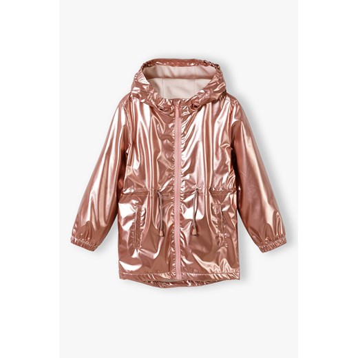 Metaliczna kurtka przejściowa dla dziewczynki ze sklepu 5.10.15 w kategorii Kurtki dziewczęce - zdjęcie 169690231