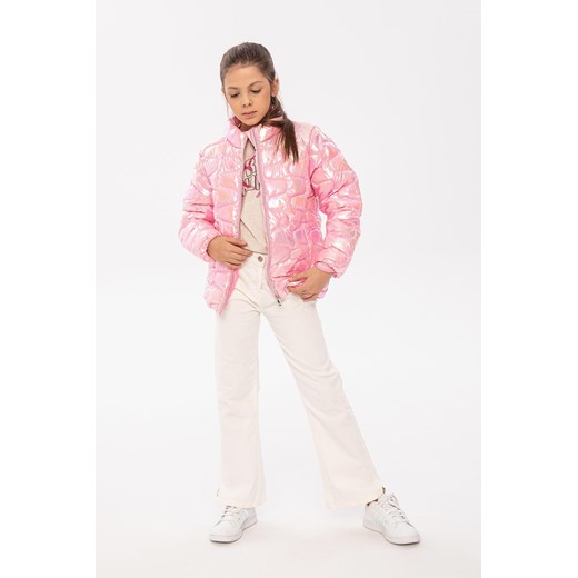 Różowa kurtka przejściowa pikowana ze stójką dziewczęca ze sklepu 5.10.15 w kategorii Kurtki dziewczęce - zdjęcie 169690284