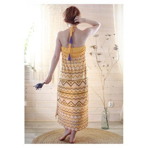 Słoneczna sukienka na lato Key M 5.10.15 okazyjna cena