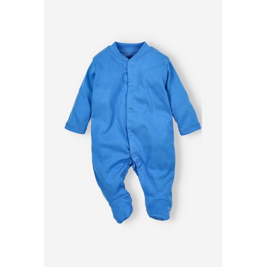 Pajac niemowlęcy z bawełny organicznej dla chłopca niebieski ze sklepu 5.10.15 w kategorii Pajacyki - zdjęcie 169690442