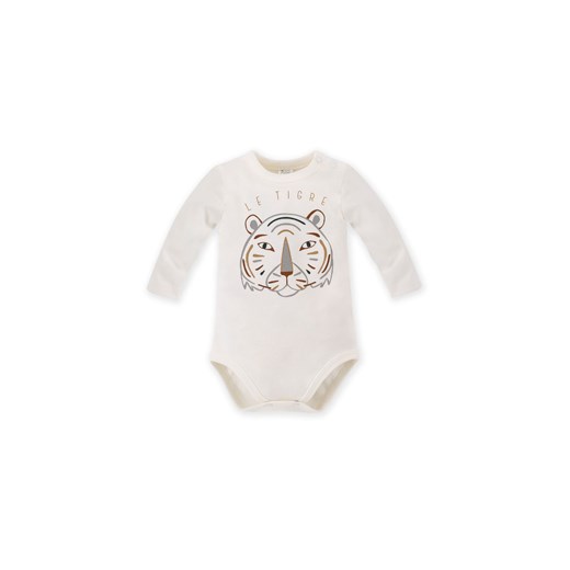Bawełniane body niemowlęce z tygrysem - beżowe Pinokio 68 5.10.15