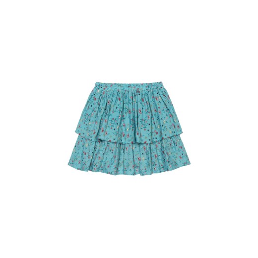 Niebieska spódnica z kwiatowym wzorem ze sklepu 5.10.15 w kategorii Spódnice - zdjęcie 169690642