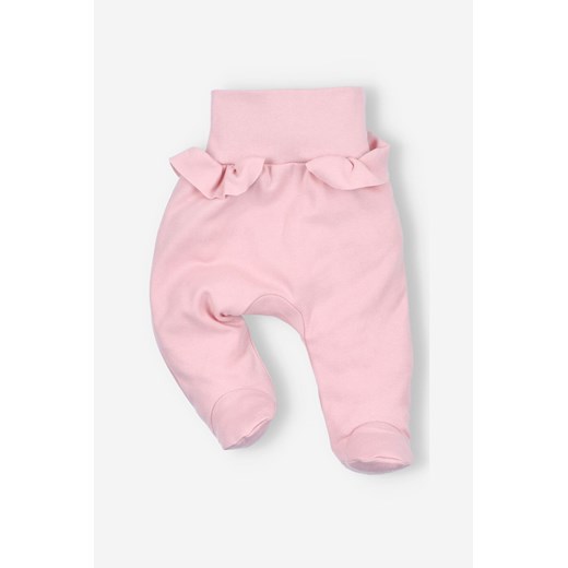 Półśpiochy niemowlęce z bawełny organicznej dla dziewczynki ze sklepu 5.10.15 w kategorii Spodnie i półśpiochy - zdjęcie 169690691