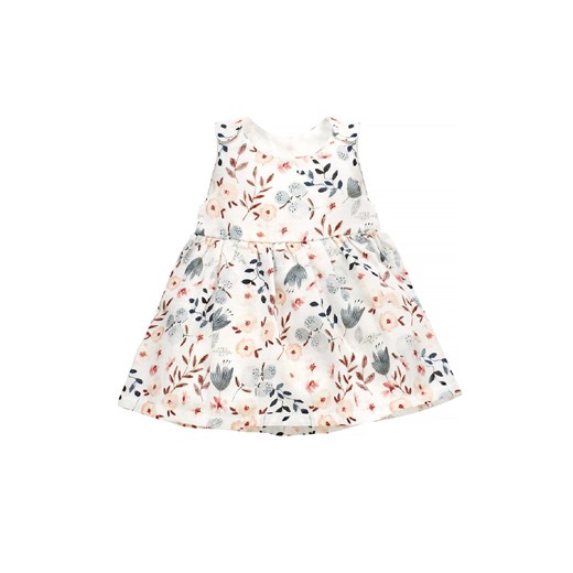 Sukienka dla niemowlaka na ramiączkach Summer garden ecru ze sklepu 5.10.15 w kategorii Sukienki niemowlęce - zdjęcie 169691054