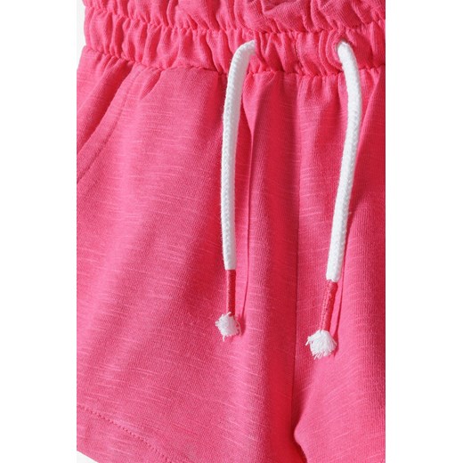 Różowe szorty bawełniane dla dziewczynki Minoti 104/110 5.10.15