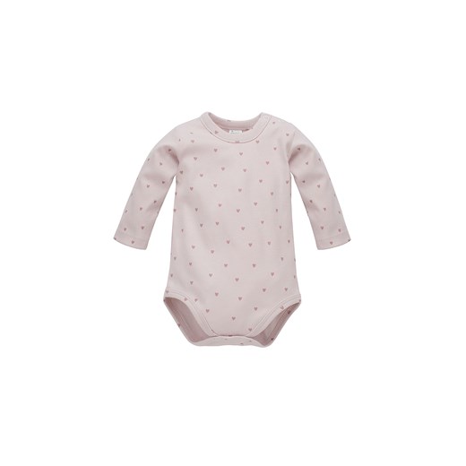Różowe bawełniane body niemowlęce w serduszka Pinokio 68 5.10.15