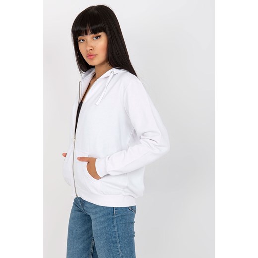 Biała rozpinana bluza basic z kieszeniami Basic Feel Good XS 5.10.15