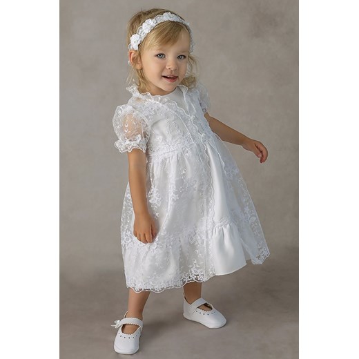 Biała sukienka niemowlęca do chrztu Marianna ze sklepu 5.10.15 w kategorii Ubranka do chrztu - zdjęcie 169691903
