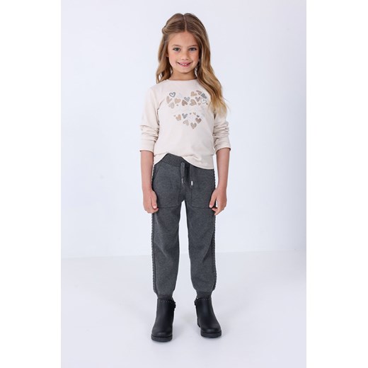 Długie spodnie dziewczęce szare - Mayoral ze sklepu 5.10.15 w kategorii Spodnie dziewczęce - zdjęcie 169691961