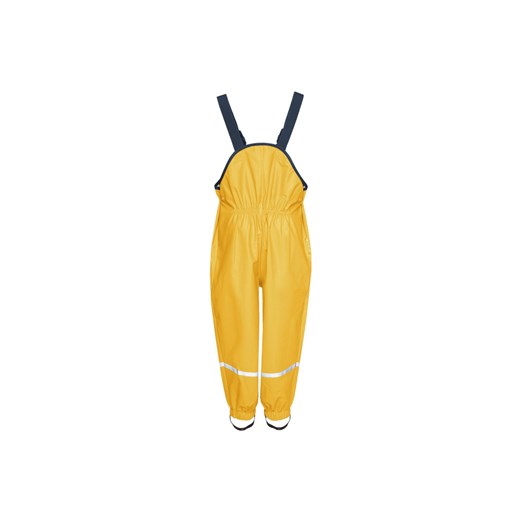 Spodnie przeciwdeszczowe na szelkach z elementami odblaskowymi-żółte ze sklepu 5.10.15 w kategorii Spodnie dziewczęce - zdjęcie 169691962