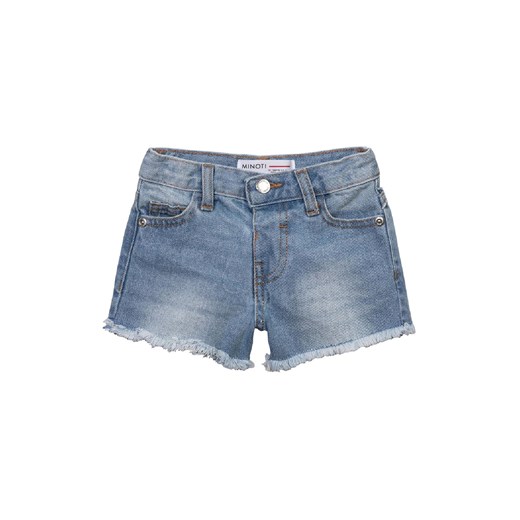 Jeansowe krótkie spodenki z kieszeniami dla dziewczynki Minoti 104/110 okazja 5.10.15
