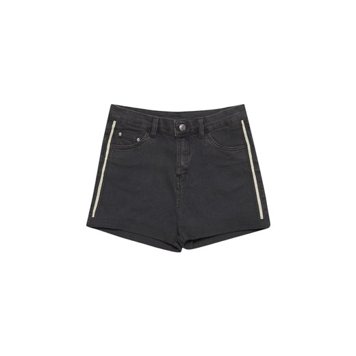 Szorty damskie jeansowe z lampasami czarne ze sklepu 5.10.15 w kategorii Szorty - zdjęcie 169692184