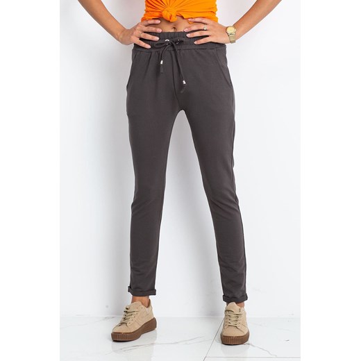 Ciemne khaki spodnie dresowe Cadence Basic Feel Good XL 5.10.15