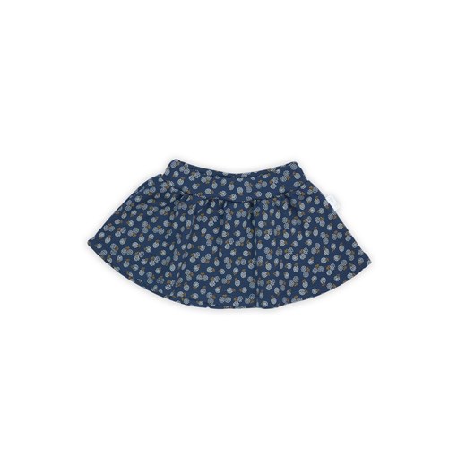 Bawełniana spódnica z kwiecistym wzorkiem - granatowy ze sklepu 5.10.15 w kategorii Spódnice - zdjęcie 169692724
