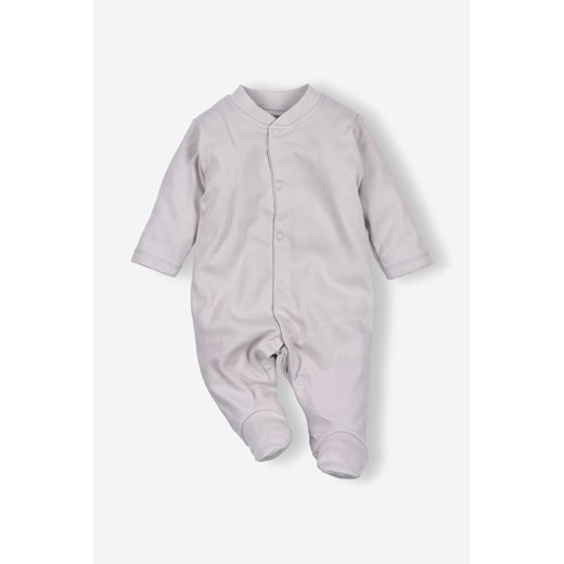Pajac niemowlęcy z bawełny organicznej szary ze sklepu 5.10.15 w kategorii Pajacyki - zdjęcie 169693350