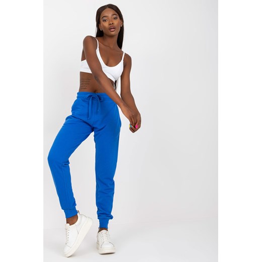 Ciemnoniebieskie dresowe spodnie basic jogger ze sklepu 5.10.15 w kategorii Spodnie damskie - zdjęcie 169693490