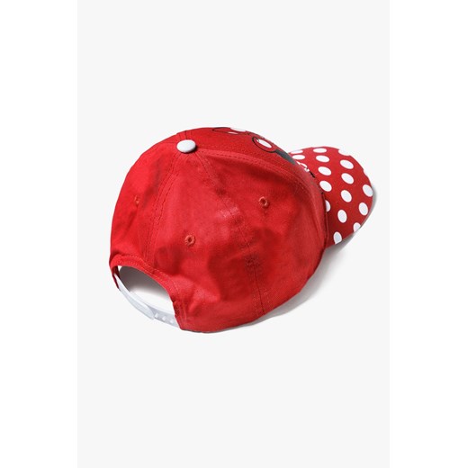 Bawełniana czapka dziewczęca z daszkiem Minnie Mouse - czerwona Minnie 54 okazja 5.10.15