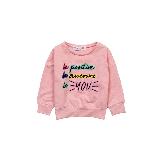 Różowa bluza dla niemowlaka nierozpinana Be positive ze sklepu 5.10.15 w kategorii Bluzy i swetry - zdjęcie 169694120