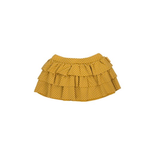 Spódniczka damska z falbankami w musztardowym kolorze ze sklepu 5.10.15 w kategorii Spódnice dziewczęce - zdjęcie 169694270