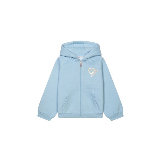 Bluza rozpinana dla niemowlaka z kapturem błękitna ze sklepu 5.10.15 w kategorii Bluzy i swetry - zdjęcie 169694283