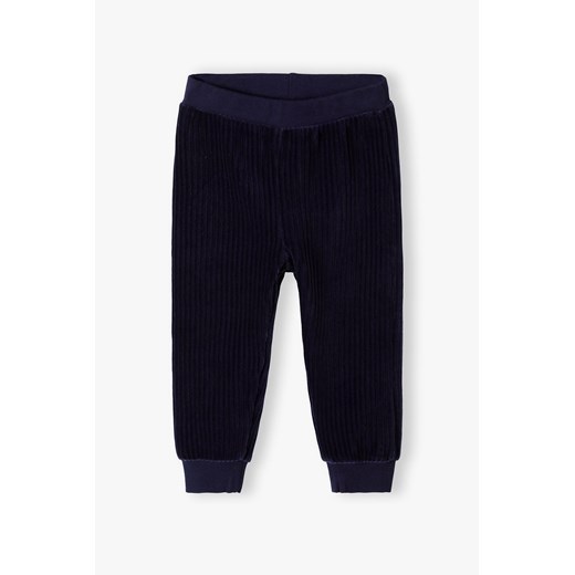 Granatowe spodnie dresowe dla niemowlaka - 5.10.15. ze sklepu 5.10.15 w kategorii Spodnie i półśpiochy - zdjęcie 169694312