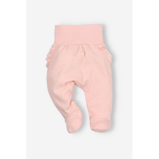 Półśpiochy niemowlęce z bawełny organicznej dla dziewczynki ze sklepu 5.10.15 w kategorii Spodnie i półśpiochy - zdjęcie 169694433