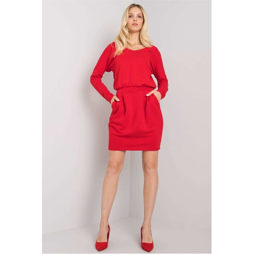 Czerwona sukienka Kloe RUE PARIS ze sklepu 5.10.15 w kategorii Sukienki - zdjęcie 169694474