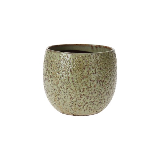 Doniczka ceramiczna 13x11cm zielona ze sklepu 5.10.15 w kategorii Doniczki i osłonki - zdjęcie 169694591