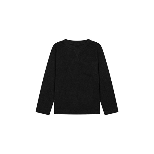 Czarna bluzka niemowlęca bawełniana z długim rękawem ze sklepu 5.10.15 w kategorii Kaftaniki i bluzki - zdjęcie 169694640