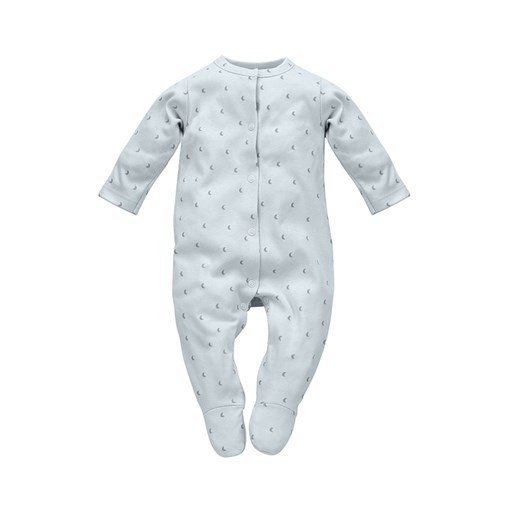 Niebieski bawełniany pajac niemowlęcy w księżyce ze sklepu 5.10.15 w kategorii Pajacyki - zdjęcie 169694654