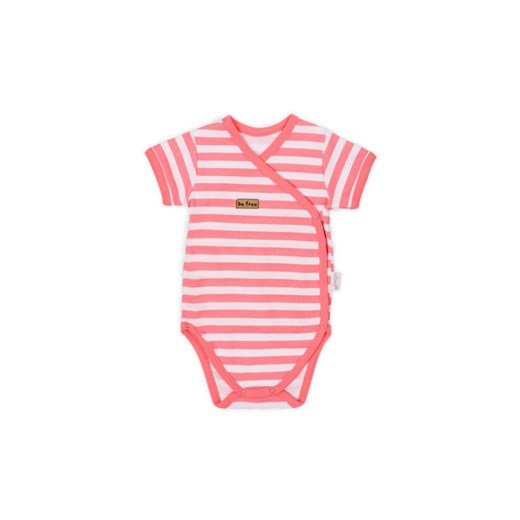 Body kopertowe z krótkim rękawem dla dziewczynki w paski ze sklepu 5.10.15 w kategorii Body niemowlęce - zdjęcie 169694771