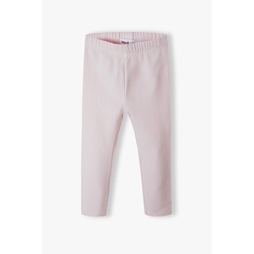 Różowe legginsy dla dziewczynki gładkie ze sklepu 5.10.15 w kategorii Spodnie dziewczęce - zdjęcie 169694813