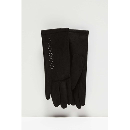 Moodo rękawiczki damskie z ozdobną aplikacją ze sklepu 5.10.15 w kategorii Rękawiczki damskie - zdjęcie 169694850