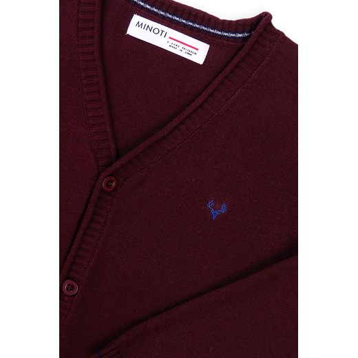 Niemowlęcy klasyczny sweter z zapięciem na guziki oraz haftem Minoti 92/98 5.10.15 wyprzedaż