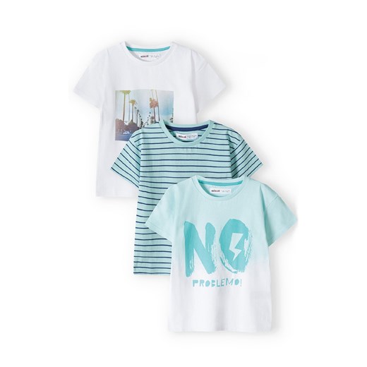 T-shirt bawełniany dla chłopca 3-pak ze sklepu 5.10.15 w kategorii T-shirty chłopięce - zdjęcie 169695071