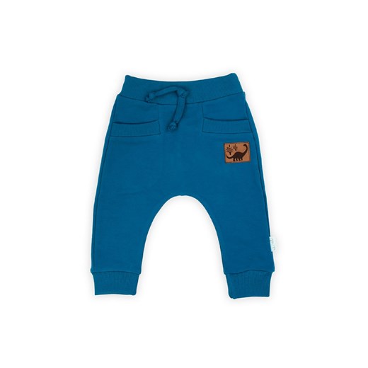Spodnie dresowe baggy niemowlęce- niebieskie ze sklepu 5.10.15 w kategorii Spodnie i półśpiochy - zdjęcie 169695081
