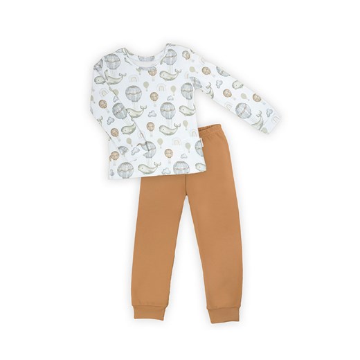 Chłopięca piżama bawełniana z długim rękawem- wieloryby i balony ze sklepu 5.10.15 w kategorii Piżamy dziecięce - zdjęcie 169695091
