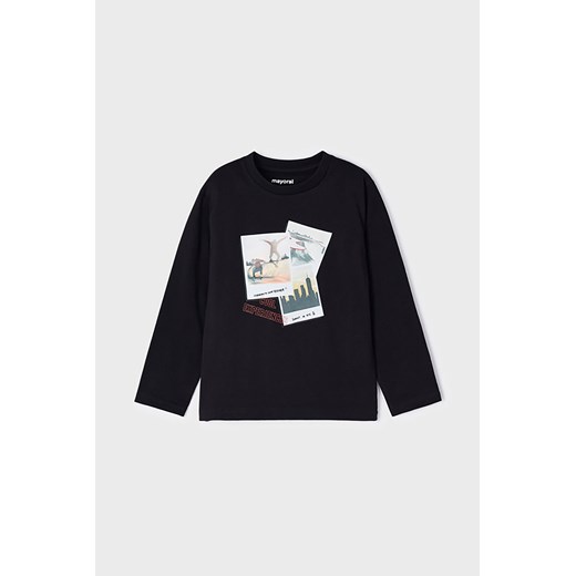 Bluzka chłopięca z nadrukiem - czarna ze sklepu 5.10.15 w kategorii T-shirty chłopięce - zdjęcie 169695210