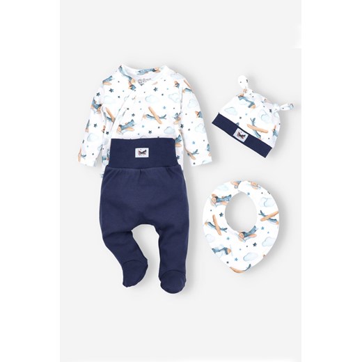 Komplet niemowlęcy : body, półśpiochy. czapka, apaszka ze sklepu 5.10.15 w kategorii Body niemowlęce - zdjęcie 169695572
